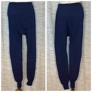 Morgan Mills Performance Wear Navy Blue Thermal Lounge Pants.